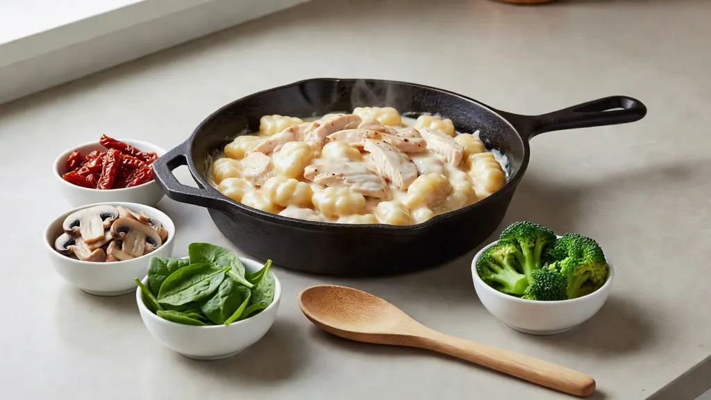 Gnocchi Z Kurczakiem W Sosie Śmietanowym