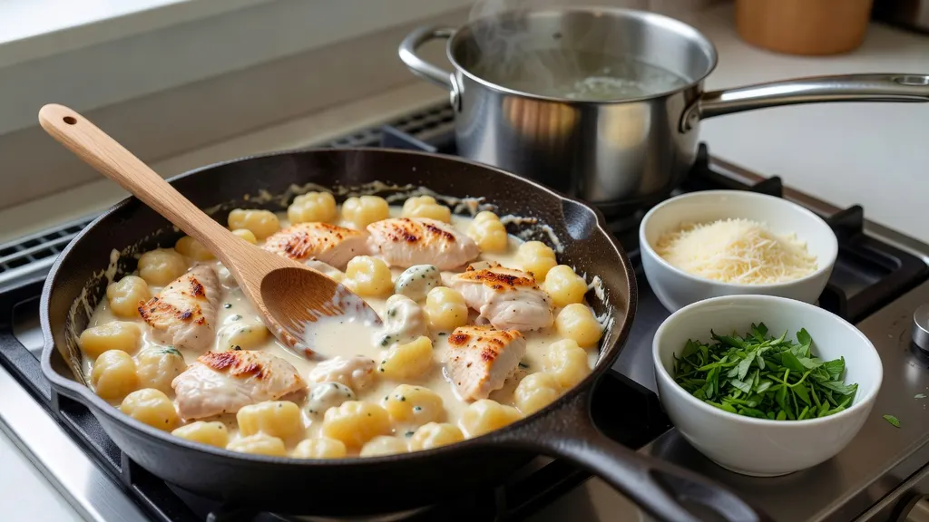 Gnocchi Z Kurczakiem W Sosie Śmietanowym